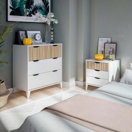 Cómoda Dormitorio Cajonera 3 Cajones