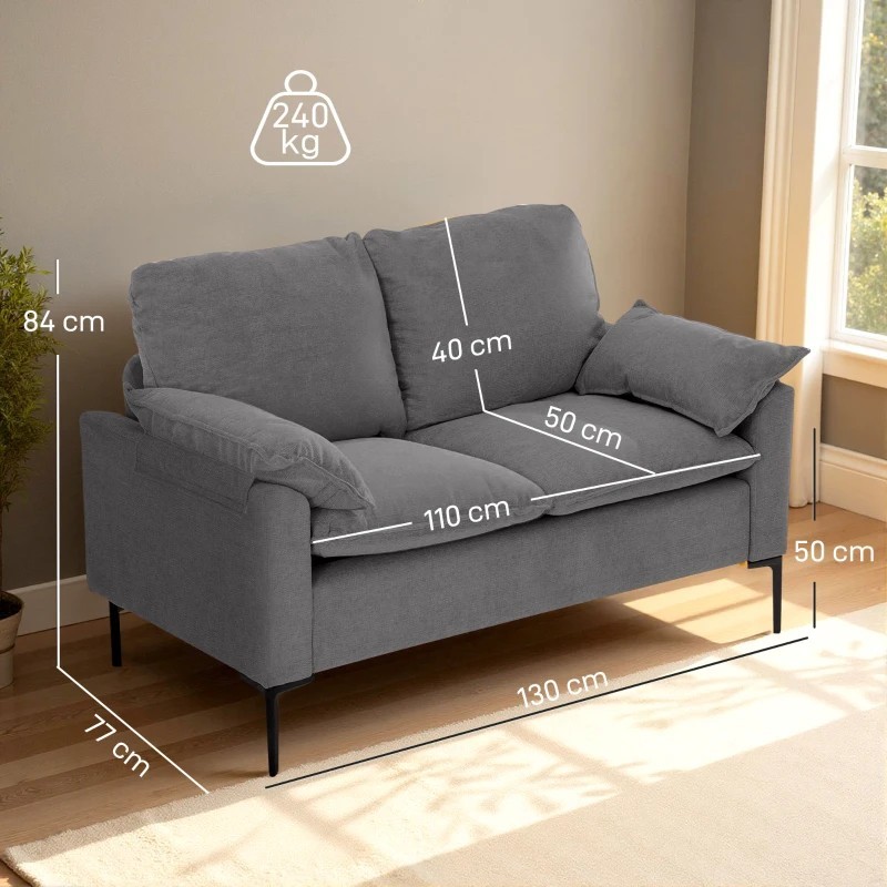 Sofá 2 Plazas Ahonia para Salón | Muebles Tam Tam