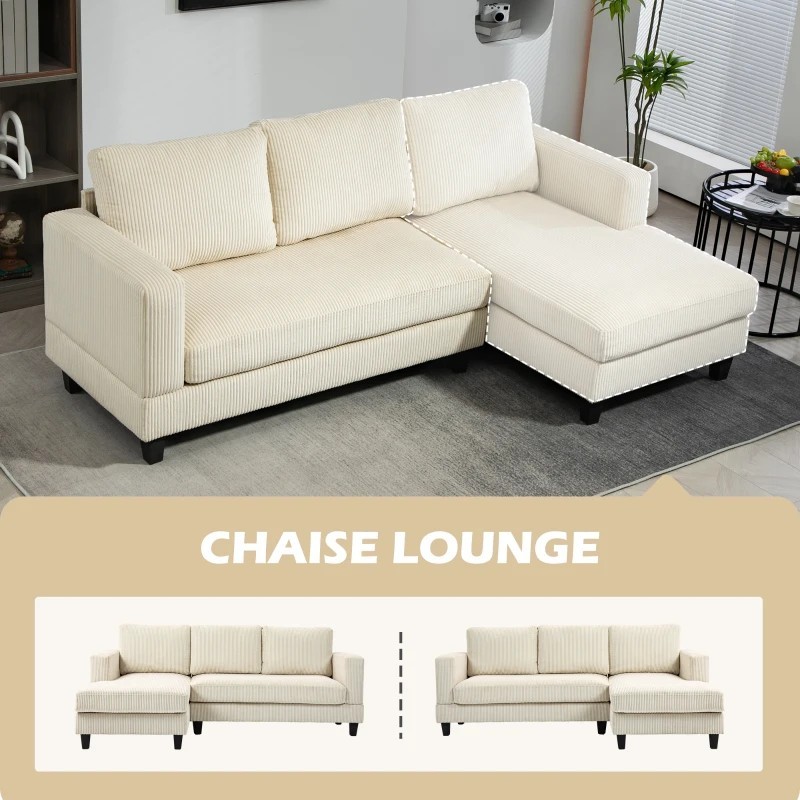 Sofá Chaise Longue de 3 Plazas - Oferta Chaise longue