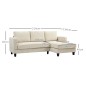 Sofá Chaise Longue de 3 Plazas - Oferta Chaise longue