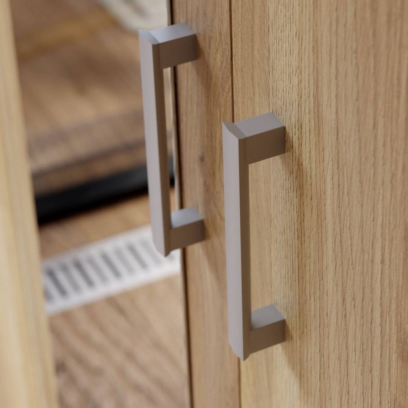 Armario 133x210 Roble con Espejo y 2 Cajones | Muebles Tam Tam