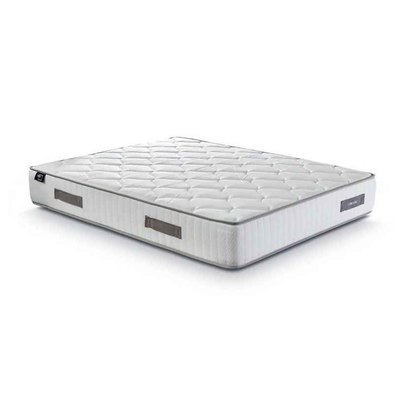 Pack Canapé Blanco 135x190 + Colchón Muelles Ensacados
