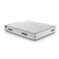 Pack Canapé Blanco 135x190 + Colchón Muelles Ensacados