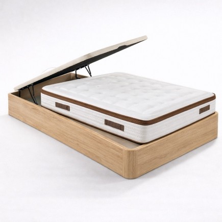 Pack Canapé 150x190 Roble + Colchón Milan HR