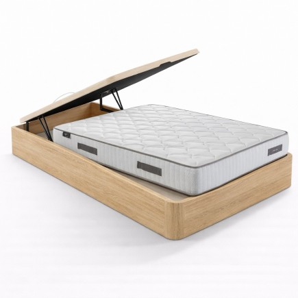 Pack Canapé 135x190 Roble + Flex Muelles