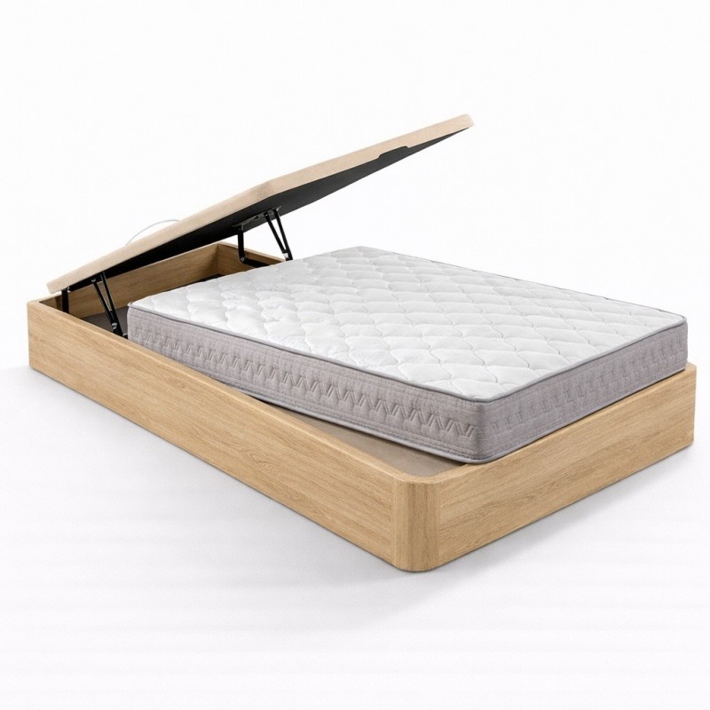 Pack Canapé Roble 150x190 + Colchón Tempur Doble Visco