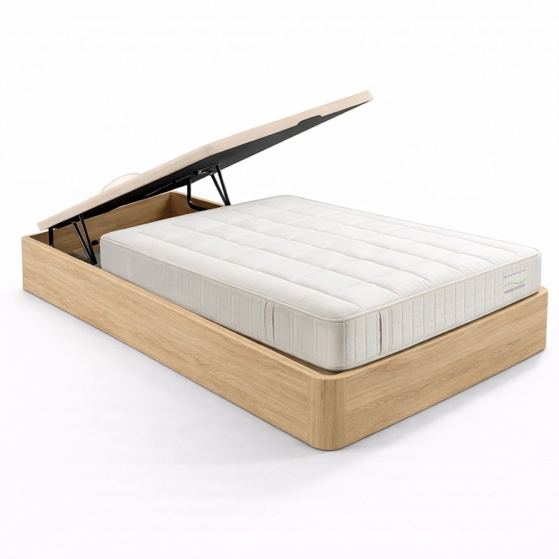 Pack Canapé 90x190 Roble + Colchón Natur Ensacado