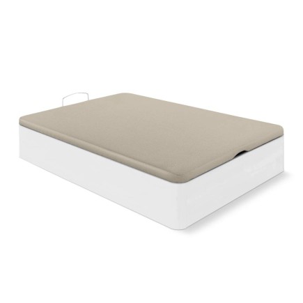 Canapé Abatible Blanco Artik 135x190 con Gran Capacidad