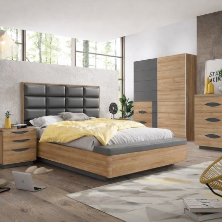 Cama 150x190 con Canapé Abatible y Banco
