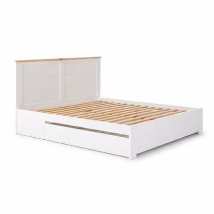 Cama 135 con Cajón Blanco Cera Blanca