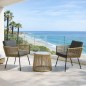 Set Balcón Tiko – 2 Sillones Cuerda Natural y Mesa Redonda Cristal