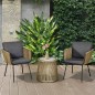 Set Balcón Tiko – 2 Sillones Cuerda Natural y Mesa Redonda Cristal