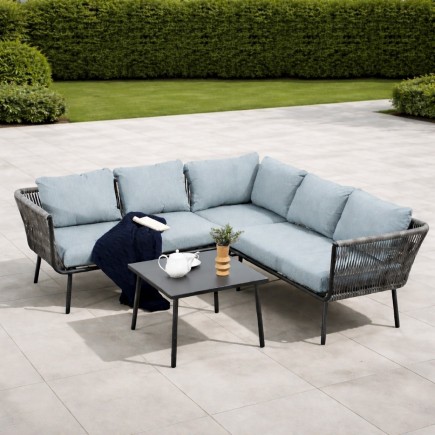 Sofá Esquinero Modular Cuerda Gris
