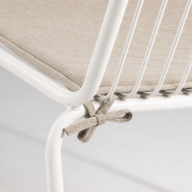 Pack 4 Sillas Aloha Metal Apilable Blanco – Comedor y Restaurante
