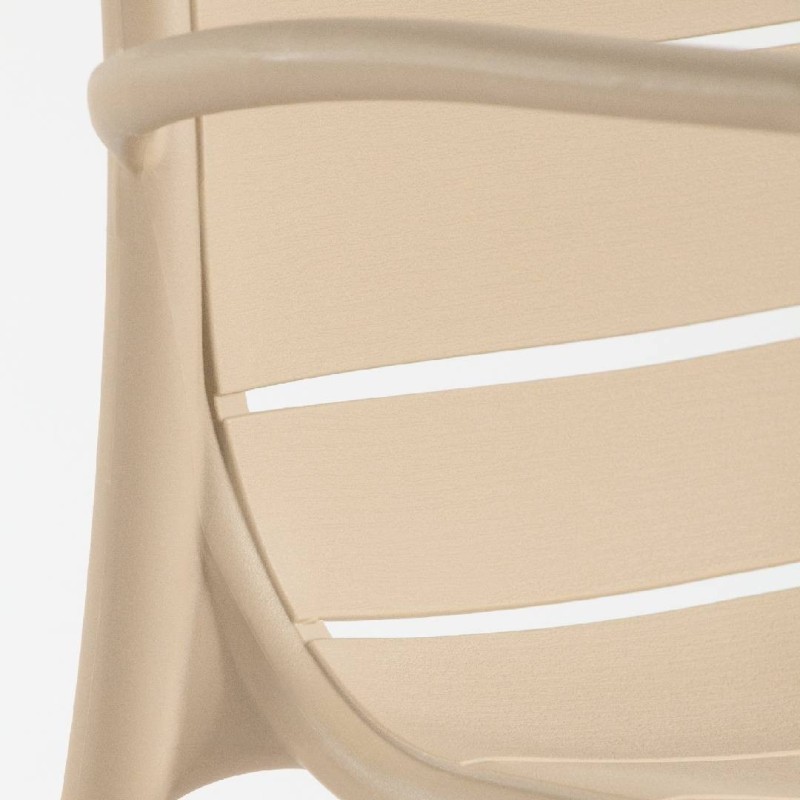 Silla Cancún Polipropileno Apilable – Blanco, Crema, Grafito y Verde