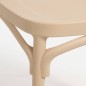 Silla Roma Polipropileno Apilable – Arena, Blanco y Grafito