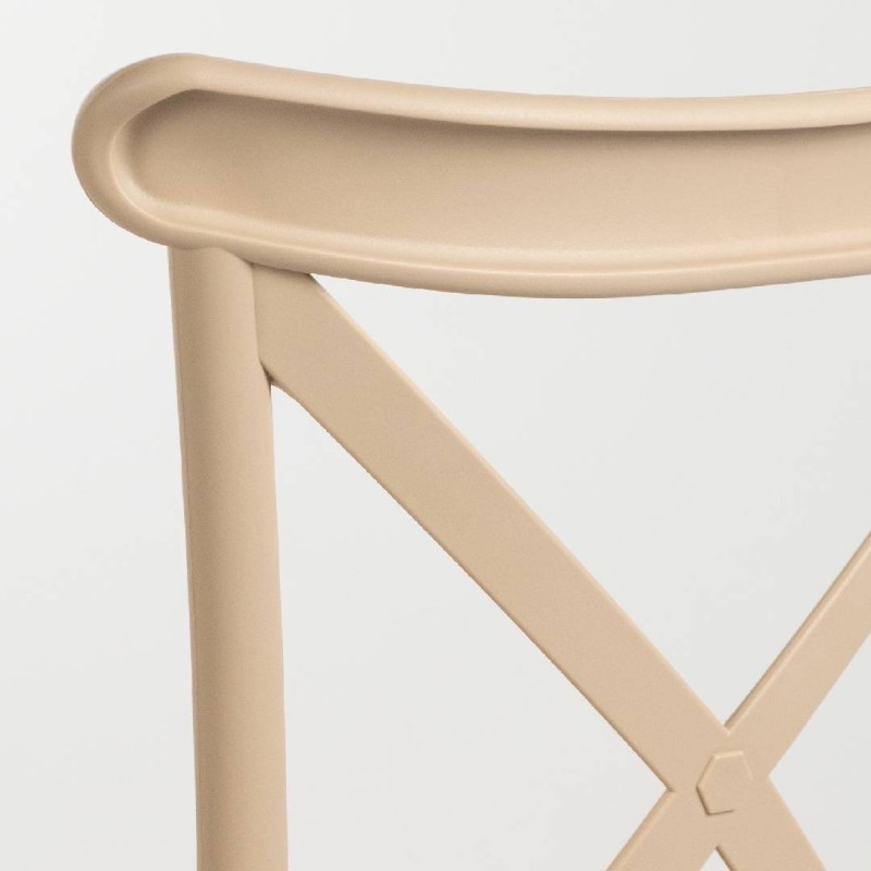 Silla Roma Polipropileno Apilable – Arena, Blanco y Grafito
