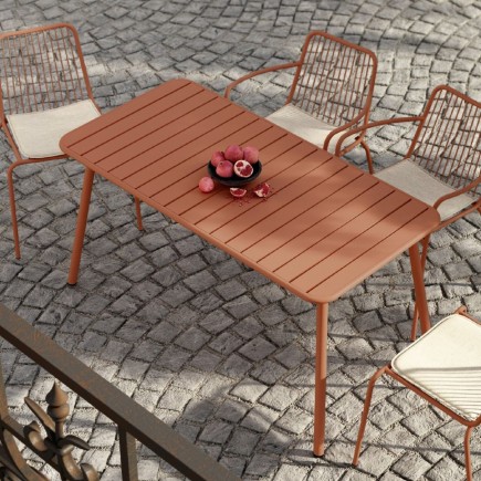 Mesa de terraza con estructura 140x70 cm