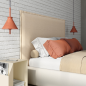 Cabecero Iki 165 cm Crema Lino con Solapa
