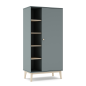 Armario 1 Puerta Verde Kaki con Estantes 181 cm