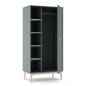 Armario 1 Puerta Verde Kaki con Estantes 181 cm
