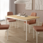 Mesa Comedor Roble 120x80 Nórdica | Ideal para Espacios Pequeños