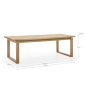 Mesa Comedor Roble 220 cm Grande | Para 8-10 Personas