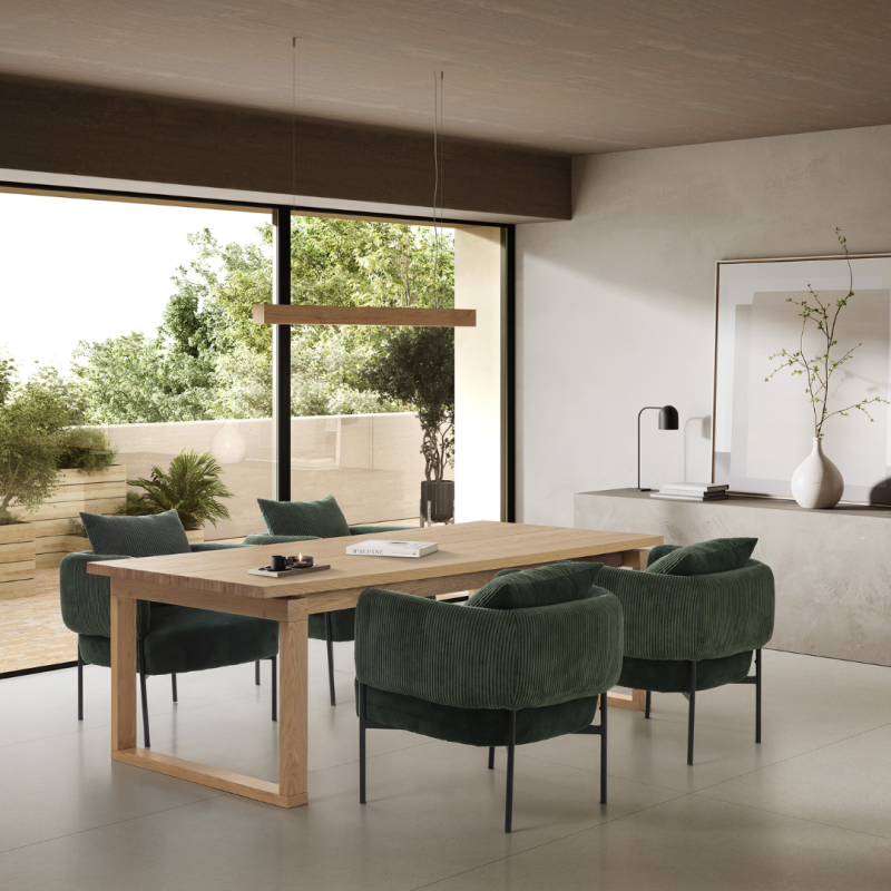 Mesa Comedor Roble 220 cm Grande | Para 8-10 Personas