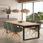 Mesa Comedor Roble 220 cm Industrial | Grande 8-10 Personas
