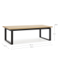 Mesa Comedor Roble 220 cm Industrial | Grande 8-10 Personas