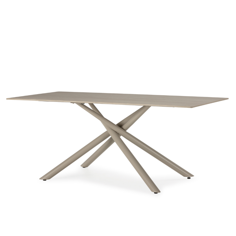 Mesa Comedor Cerámica 180x90 Beige | Resistente y Moderna