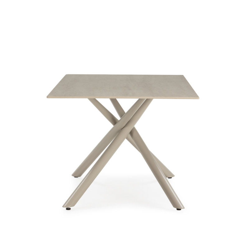 Mesa Comedor Cerámica 180x90 Beige | Resistente y Moderna