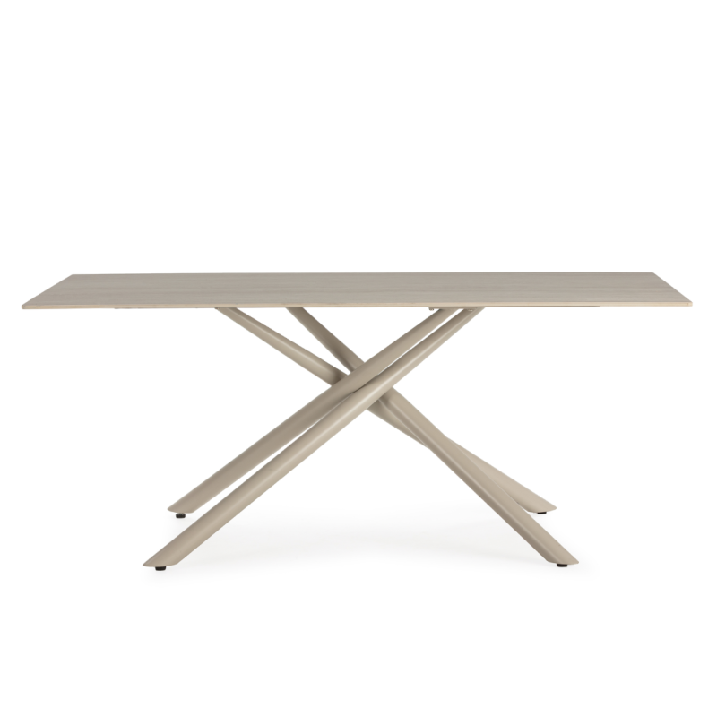 Mesa Comedor Cerámica 180x90 Beige | Resistente y Moderna