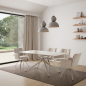 Mesa Comedor Cerámica 180x90 Beige | Resistente y Moderna