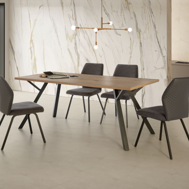 Mesa Comedor Nogal 160x90 Moderna | Para 4-6 Personas