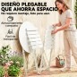 Conjunto Bistro Plegable 2 Personas Balcón | Mesa y Sillas Exterior Antióxido