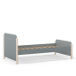 Cama Juvenil Verde Kaki y Madera 90x190 | Diseño Moderno