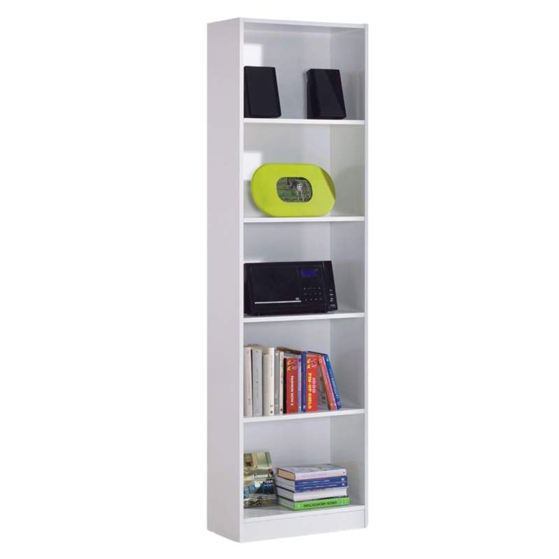 Estantería Alta Juvenil Blanco Artik i-Joy | 5 Estantes 52x180 cm