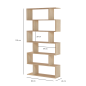 Estantería Vertical Escalonada Roble Canadian 192 cm