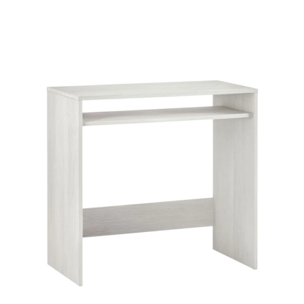 Mesa Escritorio Compacta Blanco Alpes con Bandeja | 79x43x78 cm
