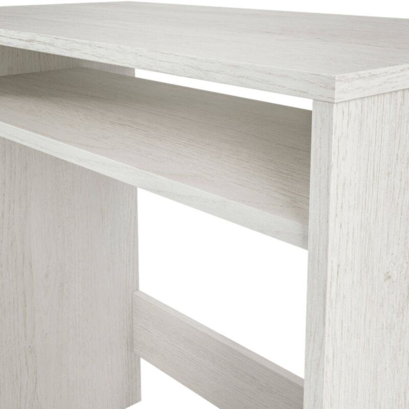 Mesa Escritorio Compacta Blanco Alpes con Bandeja | 79x43x78 cm