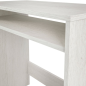 Mesa Escritorio Compacta Blanco Alpes con Bandeja | 79x43x78 cm