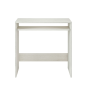 Mesa Escritorio Compacta Blanco Alpes con Bandeja | 79x43x78 cm