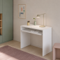 Mesa Ordenador i-Joy Blanco Artik con Bandeja Extraíble | 90x54x79 cm