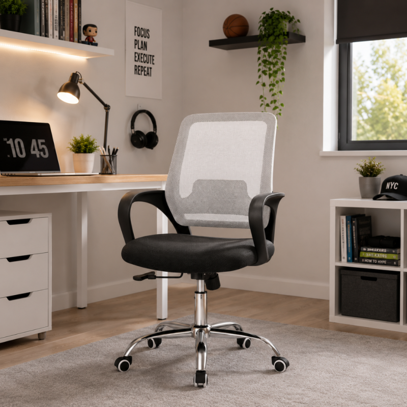 Silla Escritorio Ergonómica Malla 3D Transpirable con Lumbar | 120 kg