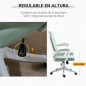 Silla Escritorio Giratoria Basculante con Reposabrazos | Lino Transpirable