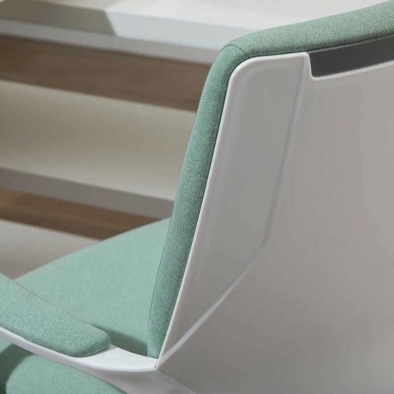 Silla Escritorio Giratoria Basculante con Reposabrazos | Lino Transpirable