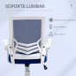 Silla Escritorio Ergonómica Giratoria con Reposabrazos Abatible y Lumbar