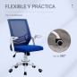 Silla Escritorio Ergonómica Giratoria con Reposabrazos Abatible y Lumbar