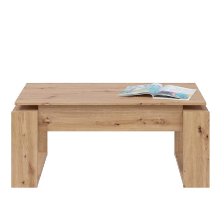 Mesa de Centro Elevable Nova Roble Nodi | 105x55 cm